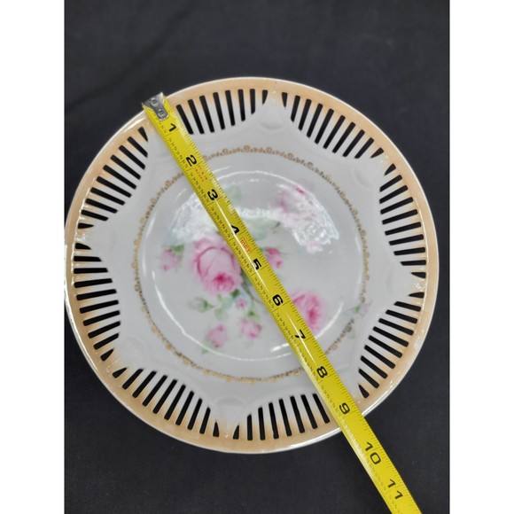 Vintage Bavarian Reticulated Bowl Carl Schumann - Picture 7 of 8